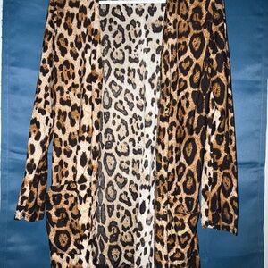 Leopard Print Women's Cardigan
